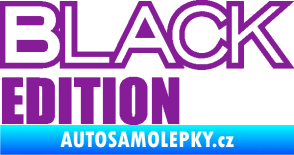 Samolepka Black edition fialová