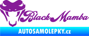 Samolepka Black mamba nápis fialová