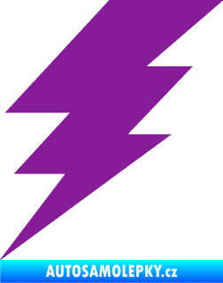 Samolepka Blesk 001 elektřina fialová