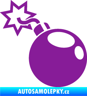 Samolepka Bomba 001 levá fialová