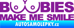 Samolepka Boobies 002  fialová