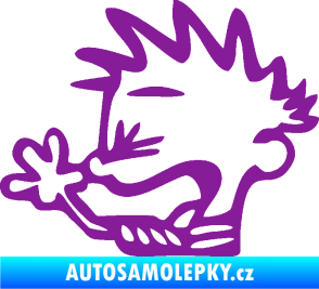 Samolepka Boy tůdle nůdle levá fialová