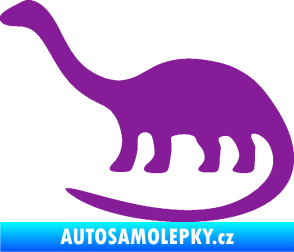 Samolepka Brontosaurus 001 levá fialová