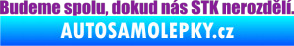 Samolepka Budeme spolu, dokud nás STK nerozdělí fialová