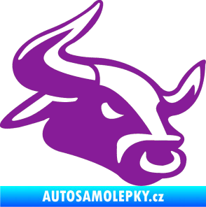 Samolepka Býk 001 pravá fialová