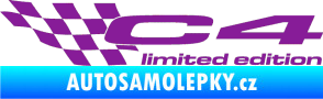 Samolepka C4 limited edition levá fialová
