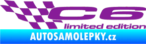 Samolepka C6 limited edition levá fialová