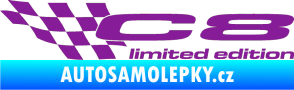 Samolepka C8 limited edition levá fialová