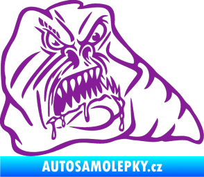 Samolepka Červ pravá fialová