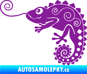 Samolepka Chameleon 004 levá fialová