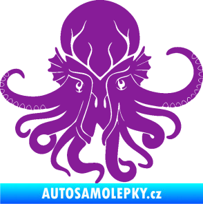 Samolepka Chobotnice 002 pravá fialová