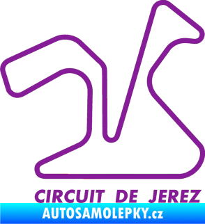 Samolepka Okruh Circuito de Jerez fialová