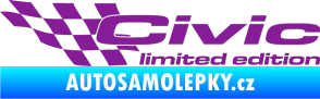 Samolepka Civic limited edition levá fialová