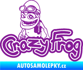 Samolepka Crazy frog 002 žabák fialová