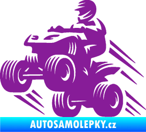 Samolepka Čtyřkolka 006 levá fialová