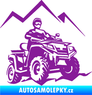 Samolepka Čtyřkolka 007 pravá fialová