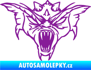 Samolepka Ďábel 003 pravá fialová