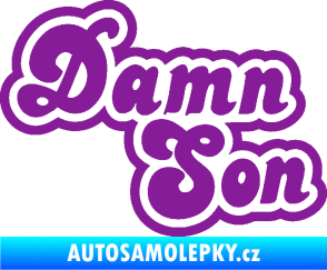 Samolepka Damn Son fialová