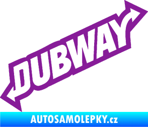 Samolepka Dübway 002 fialová