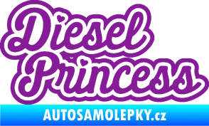 Samolepka Diesel princess nápis fialová