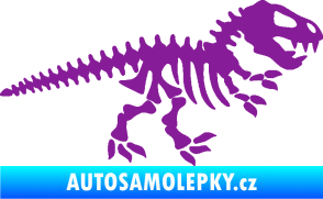 Samolepka Dinosaurus kostra 001 pravá fialová