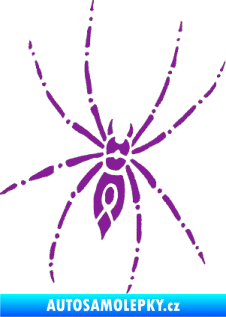 Samolepka Pavouk 011 - pravá fialová