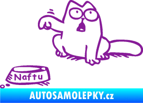 Samolepka Dolej naftu - levá fialová