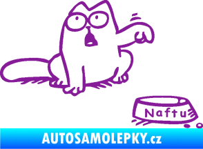 Samolepka Dolej naftu - pravá fialová