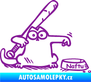 Samolepka Dolej naftu 002 pravá fialová
