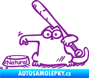 Samolepka Dolej natural levá fialová