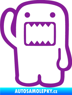 Samolepka Domo 001 levá hello fialová