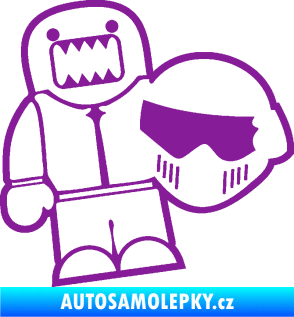 Samolepka Domo 015 levá  Stig fialová