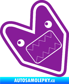 Samolepka Domo 019 wakaba jdm znak levá fialová