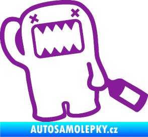 Samolepka Domo 020 drunk pravá fialová