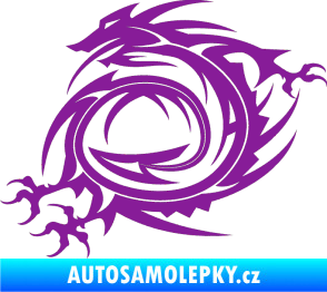 Samolepka Dragon 002 levá fialová