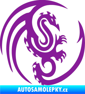 Samolepka Dragon 036 pravá fialová