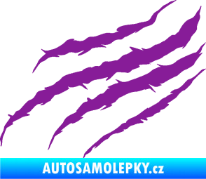 Samolepka Drápanec 001 levá fialová