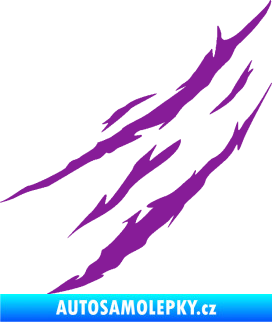 Samolepka Drápanec 002 levá fialová