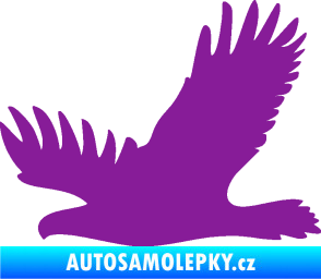 Samolepka Dravec na sklo 004 levá fialová