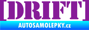 Samolepka Drift 003 nápis fialová