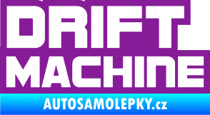 Samolepka Drift Machine nápis fialová