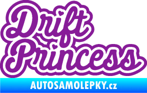 Samolepka Drift princess nápis fialová