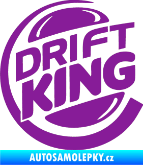 Samolepka Drift king fialová