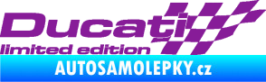 Samolepka Ducati limited edition pravá fialová