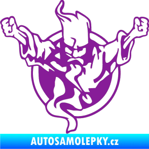 Samolepka Duch 001 levá fialová