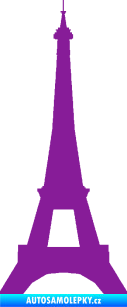 Samolepka Eifelova věž 001 fialová