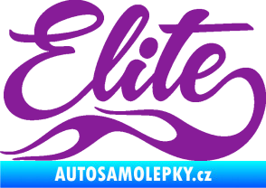 Samolepka Elite nápis fialová