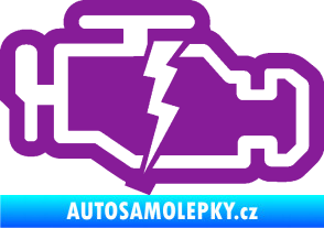 Samolepka Engine fail 001 motor fialová