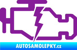 Samolepka Engine fail 002 motor fialová