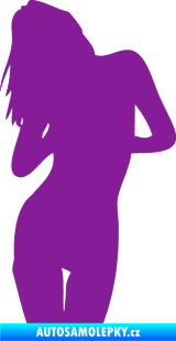 Samolepka Erotická žena 001 levá fialová